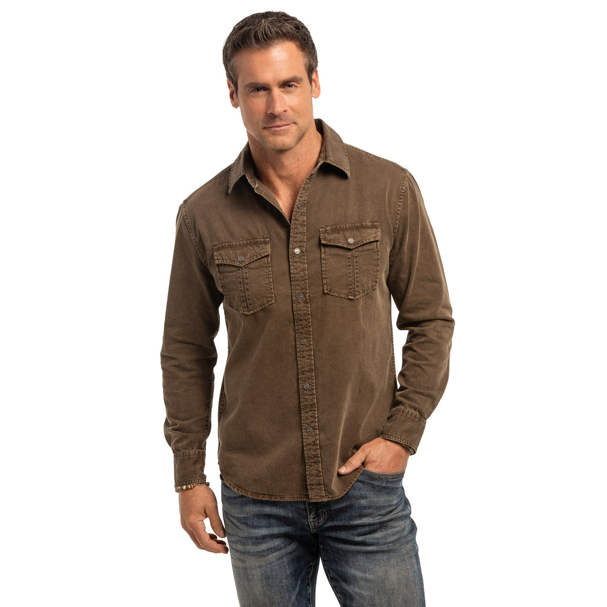 Prescott Shirt - Coffee