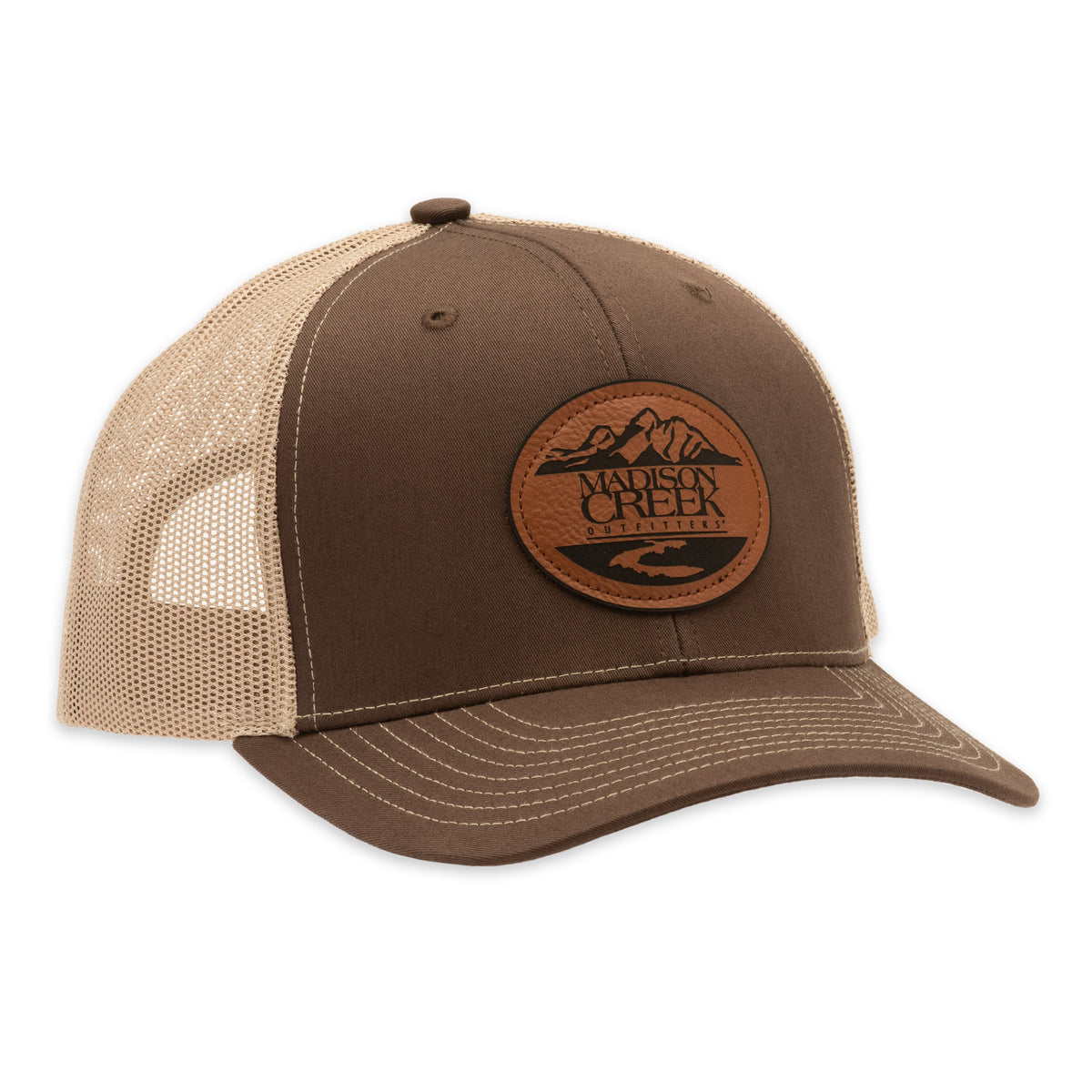 Richardson 112 Madison Creek Leather Patch Trucker Hat