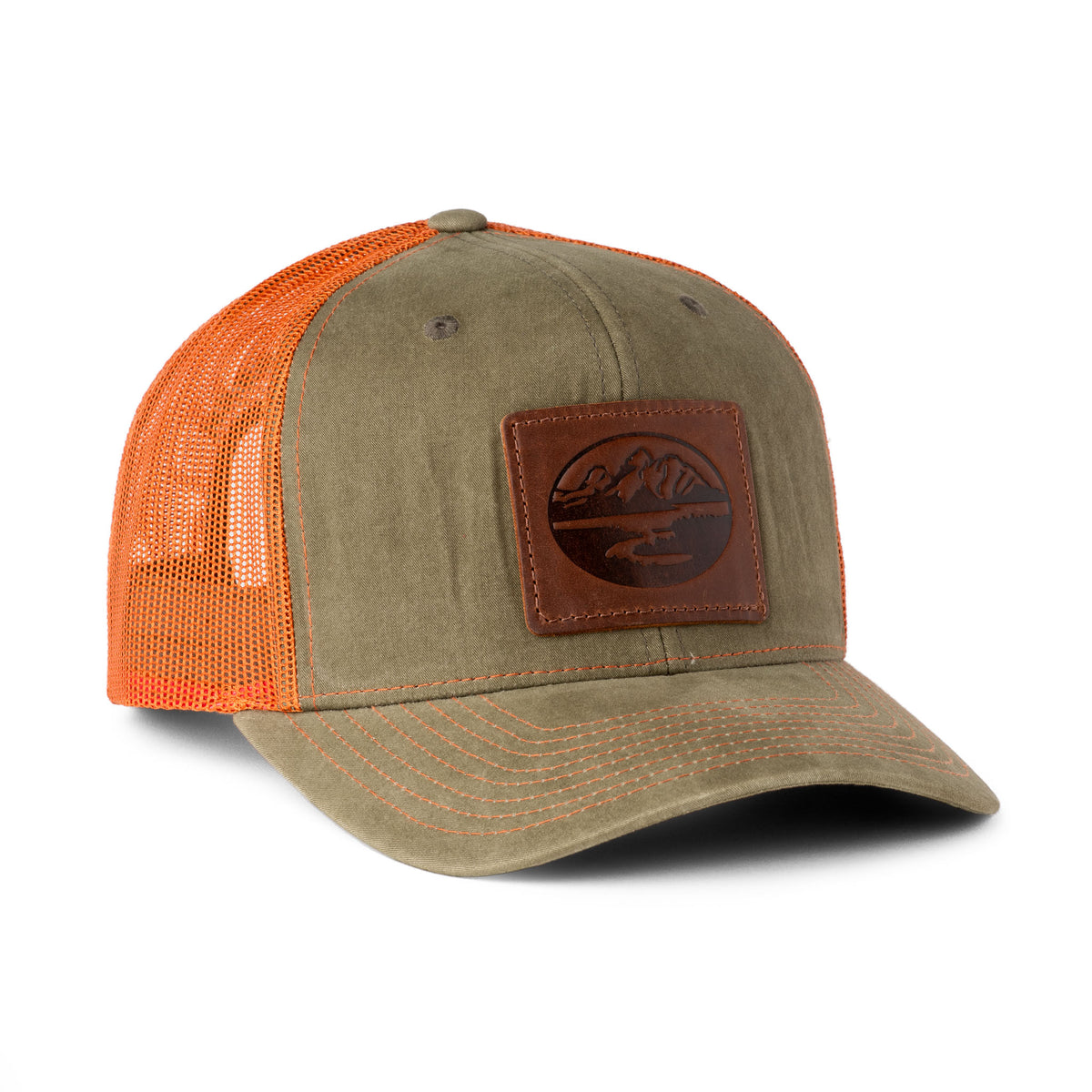 Madison Creek Outfitters Richardson 112 Leather Patch Trucker Hat – Limited Edition