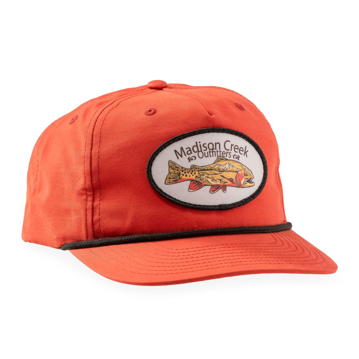 Madison Creek Outfitters Richardson 256 Trout Patch Performance Hat - Dark Orange