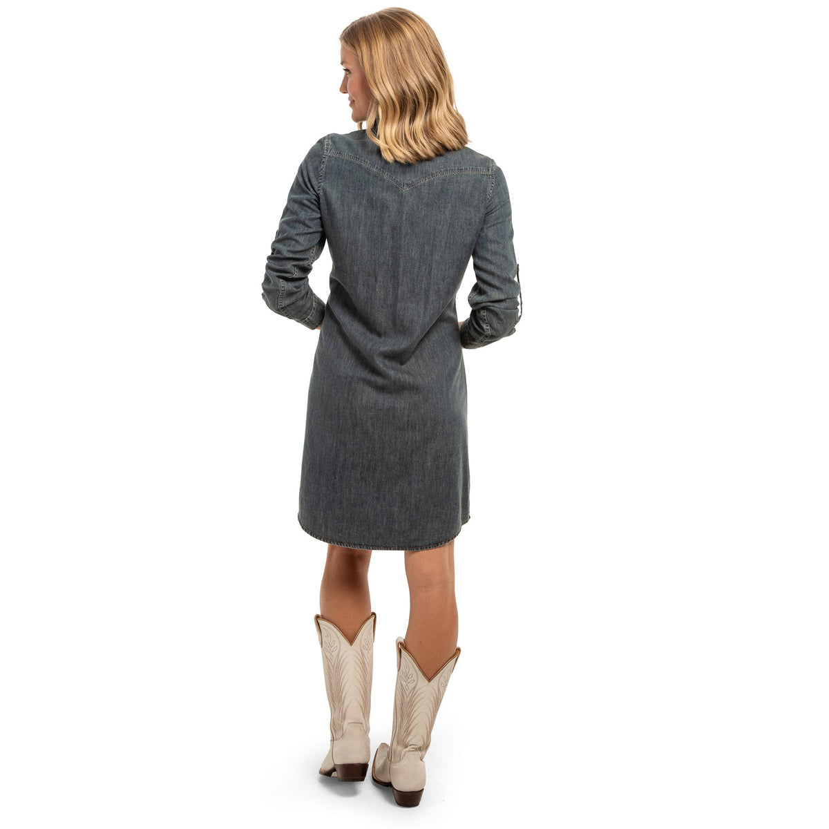 Savannah Denim Shirt Dress - Indigo Denim