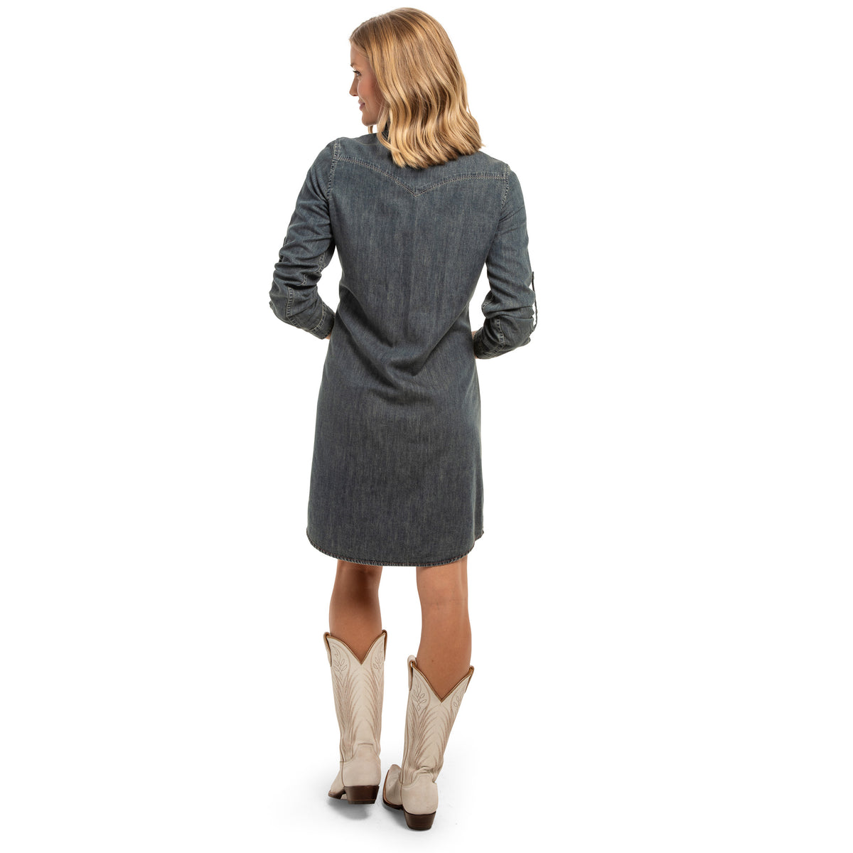 Savannah Denim Shirt Dress