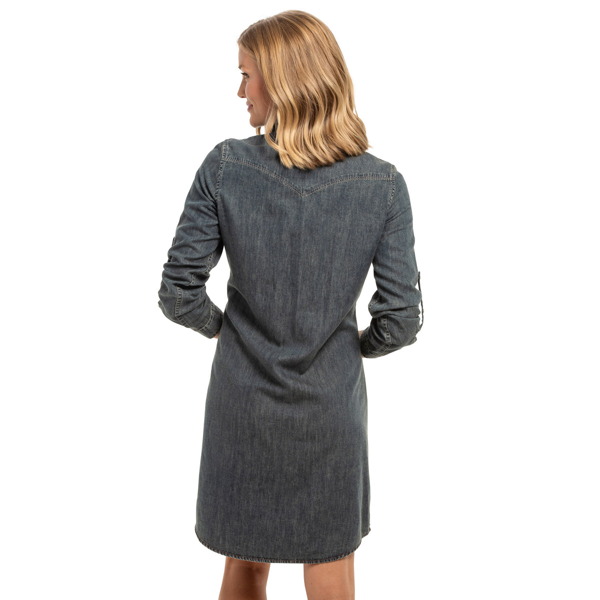 Savannah Denim Shirt Dress