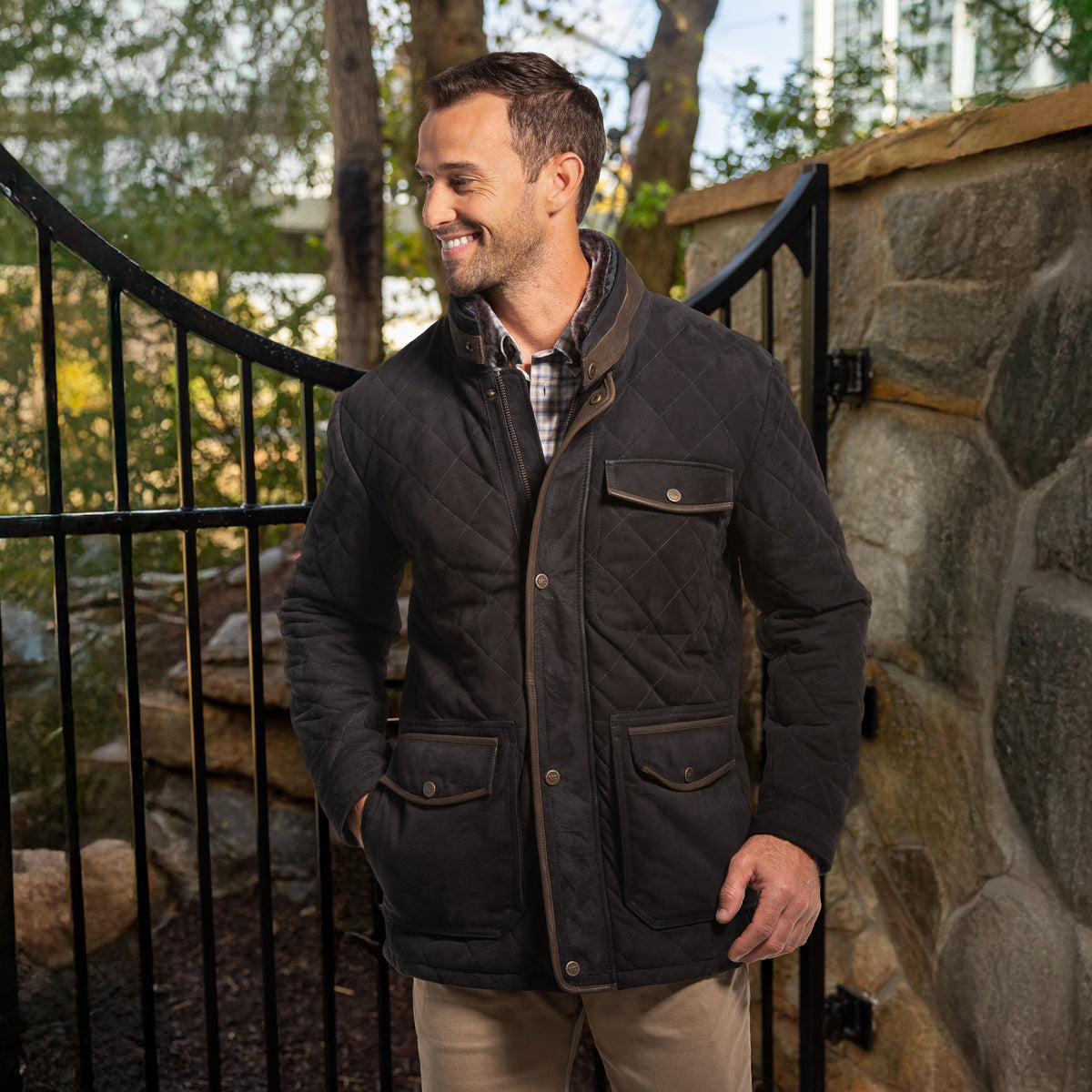 Sedona Waxed Goat Suede Leather Jacket
