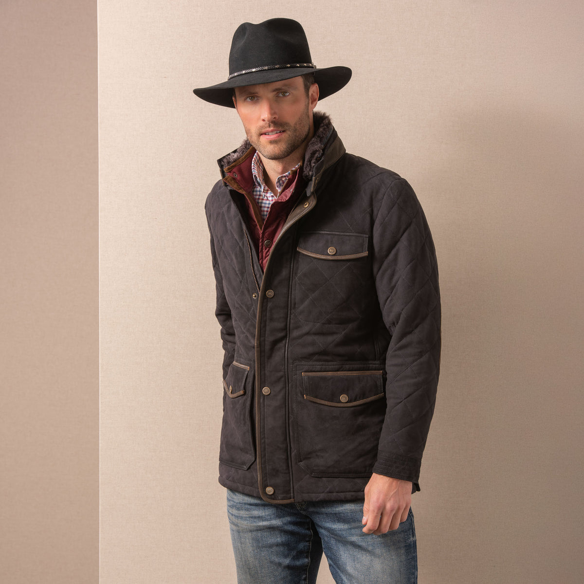 Sedona Waxed Goat Suede Leather Jacket