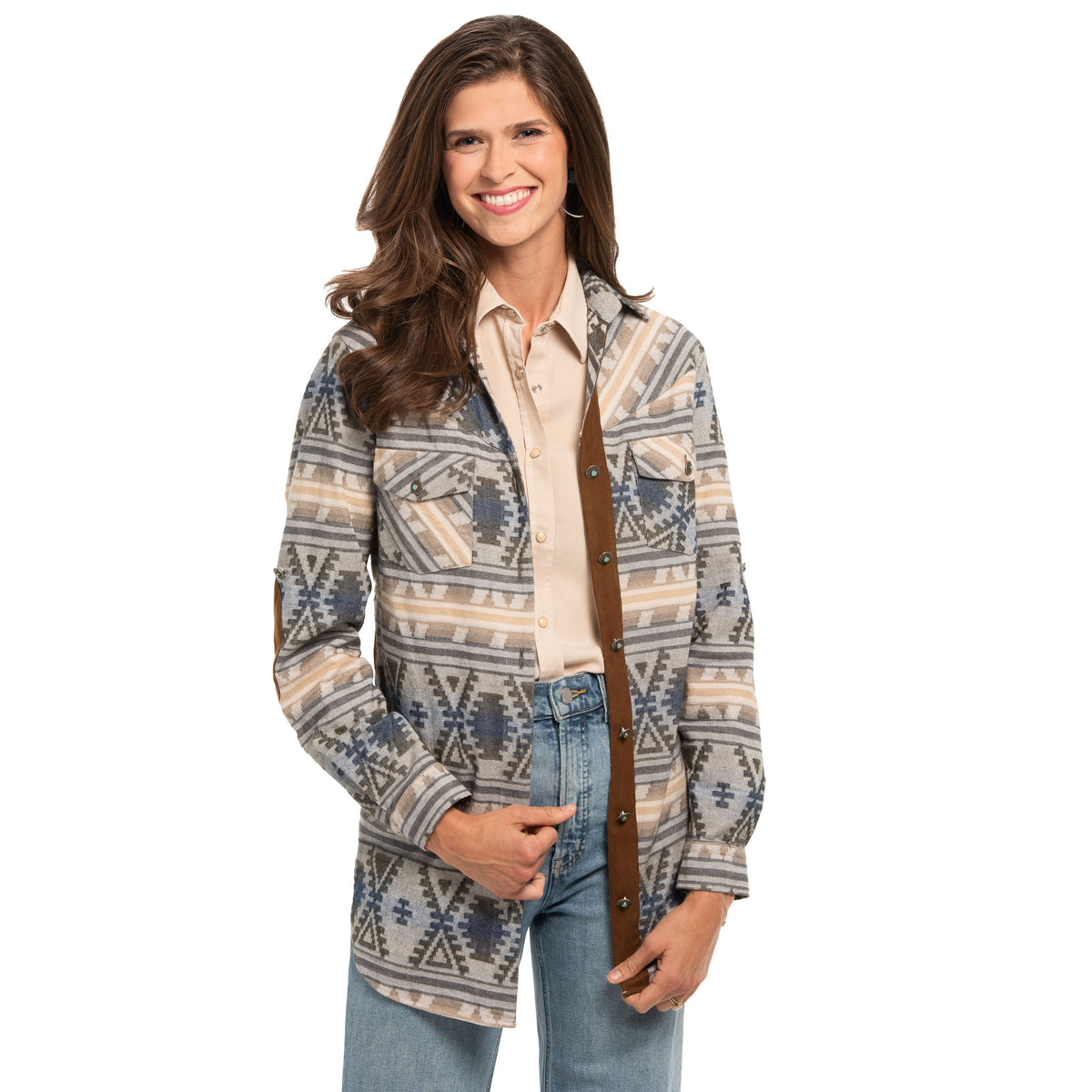 Shaley Aztec Shirt Jacket