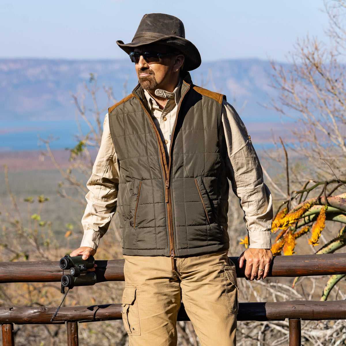 Shelby Lightweight Nylon Quilted Vest - Loden