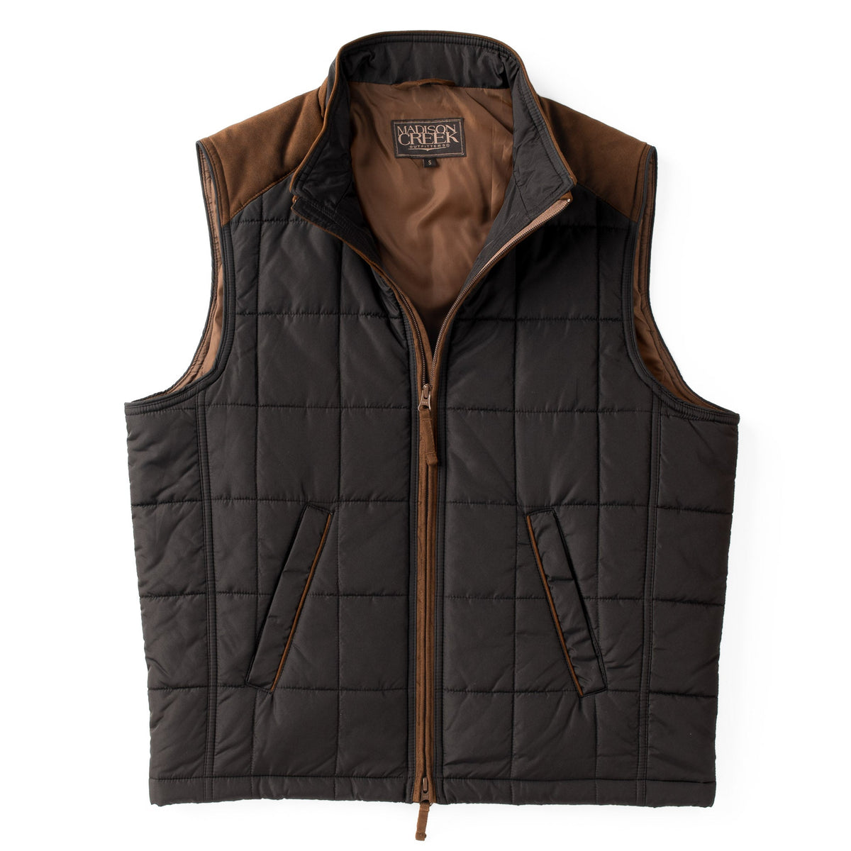 Shelby Lightweight Nylon Quilted Vest - Black