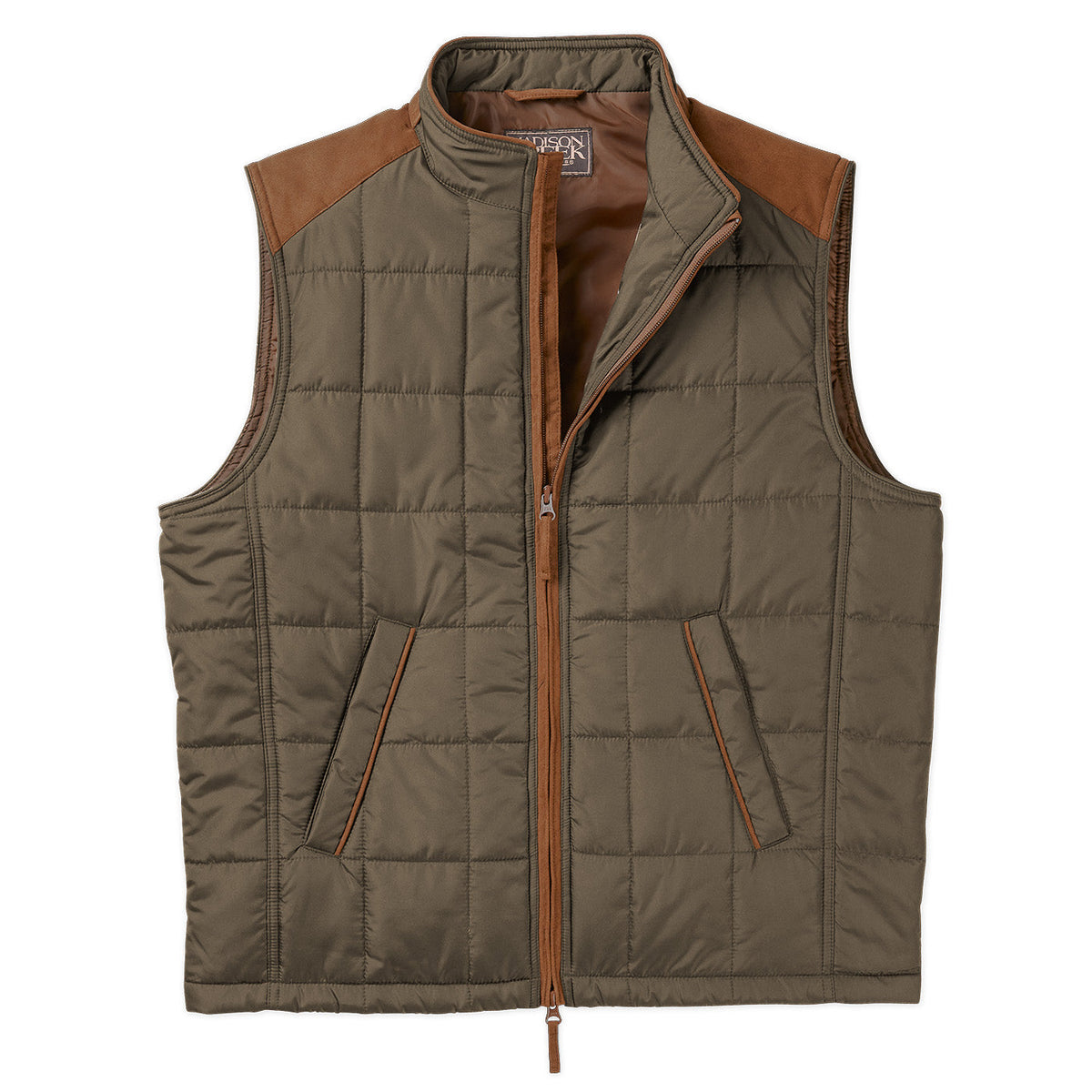 Shelby Lightweight Nylon Quilted Vest - Loden