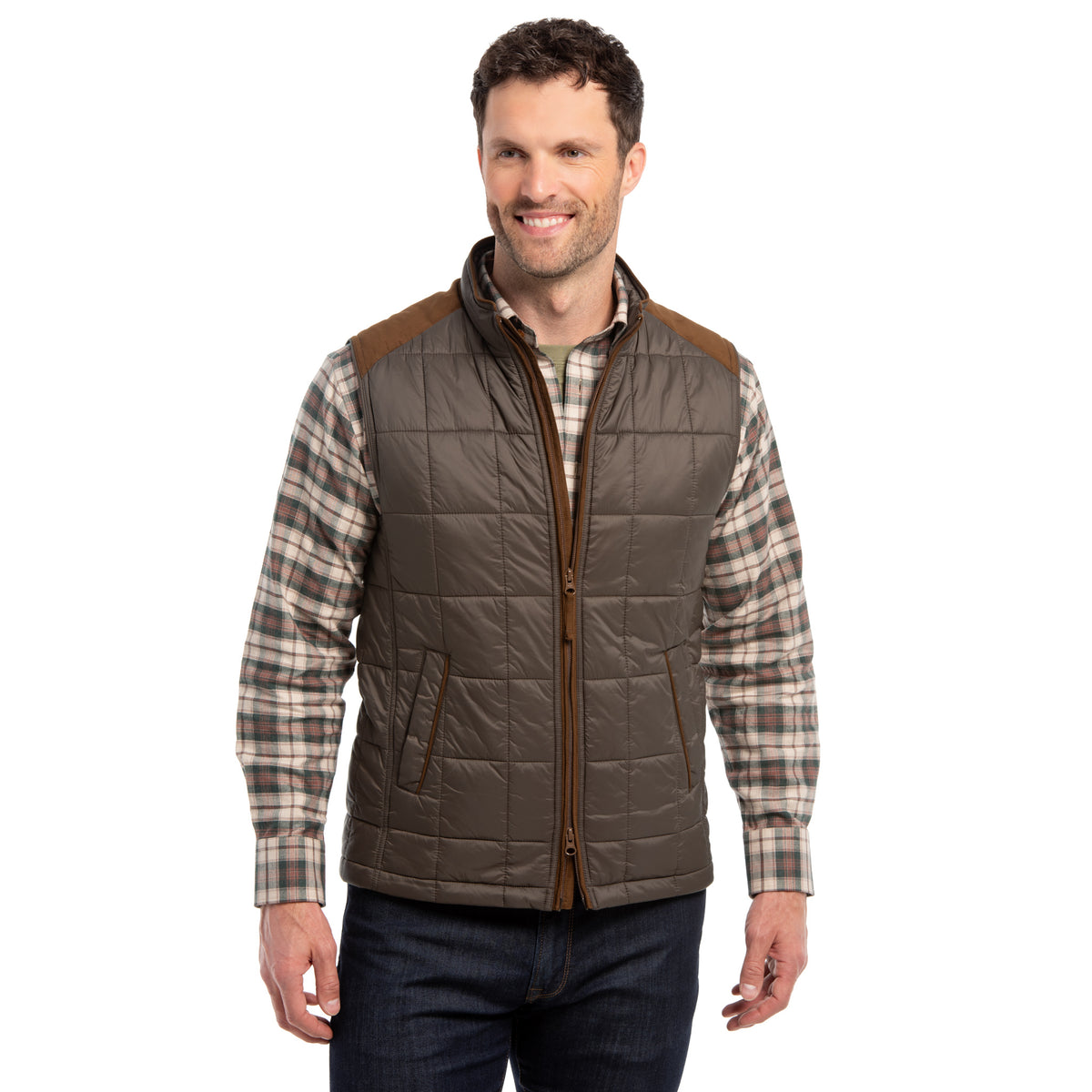 Shelby Lightweight Nylon Quilted Vest - Gunmetal