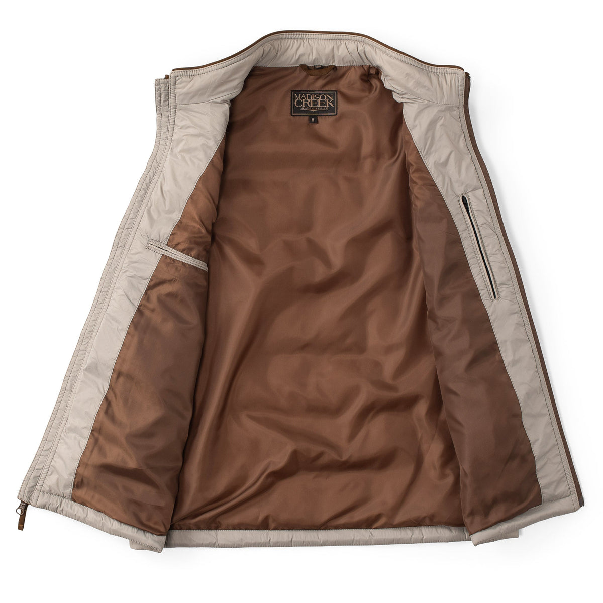 Shelby Lightweight Nylon Quilted Vest - Bark