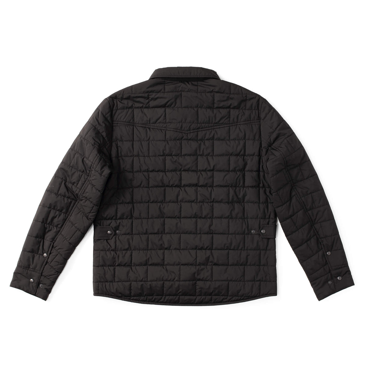 Silverton Quilted Nylon Shirt Jacket with PrimaLoft® Insulation - Black