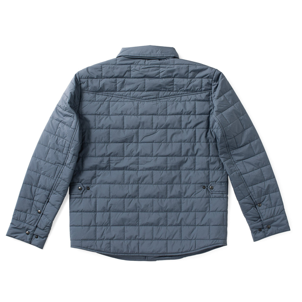 Silverton Quilted Nylon Shirt Jacket with PrimaLoft® Insulation - Cadet Blue