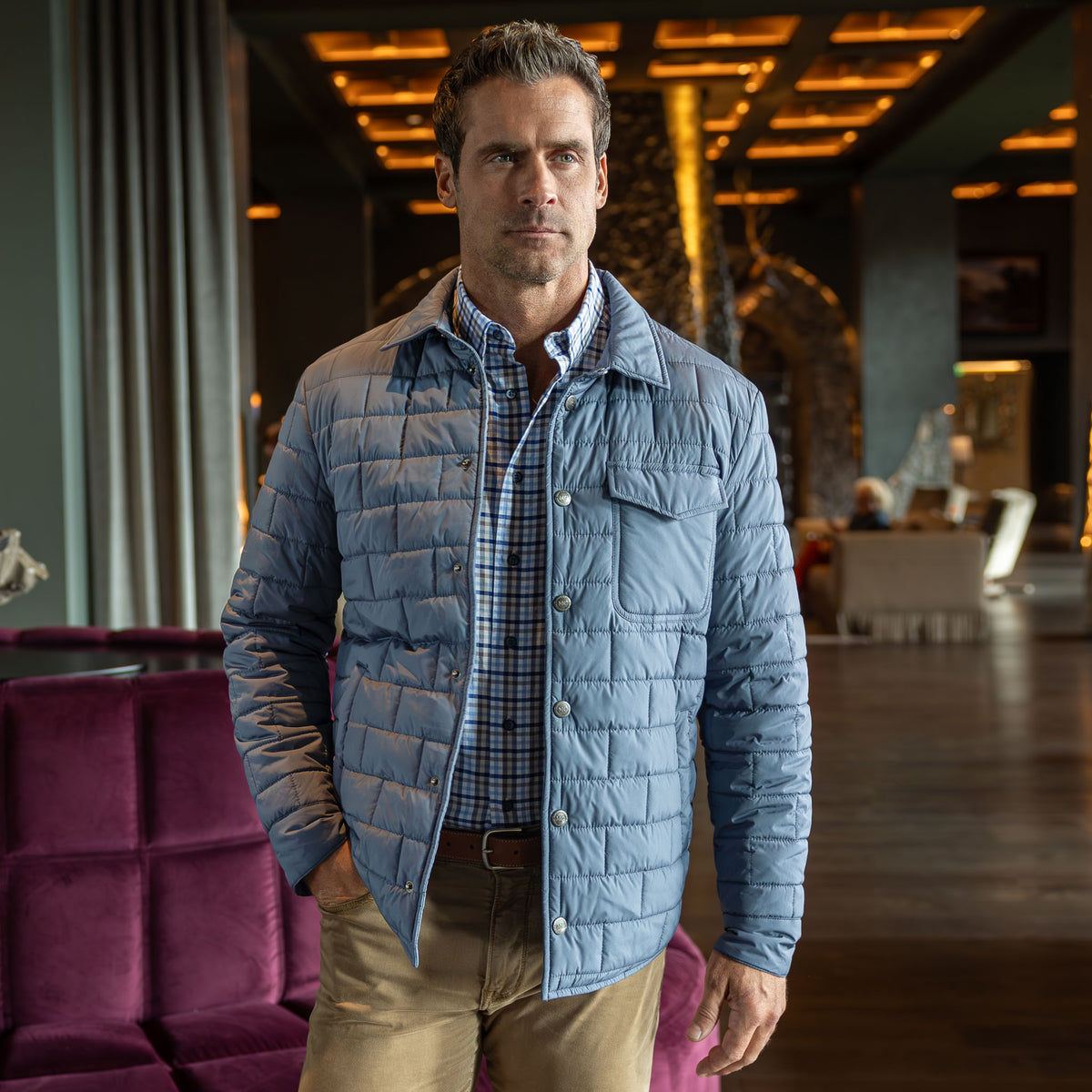 Silverton Quilted Nylon Featherlite Shirt Jacket with PrimaLoft® Insulation