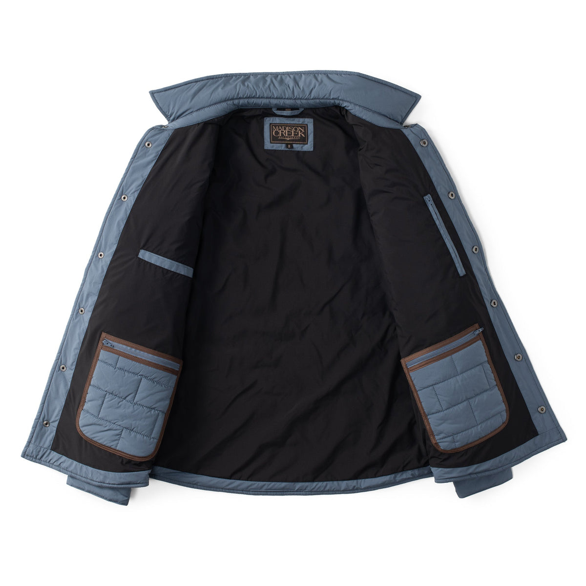 Silverton Quilted Nylon Shirt Jacket with PrimaLoft® Insulation - Cadet Blue