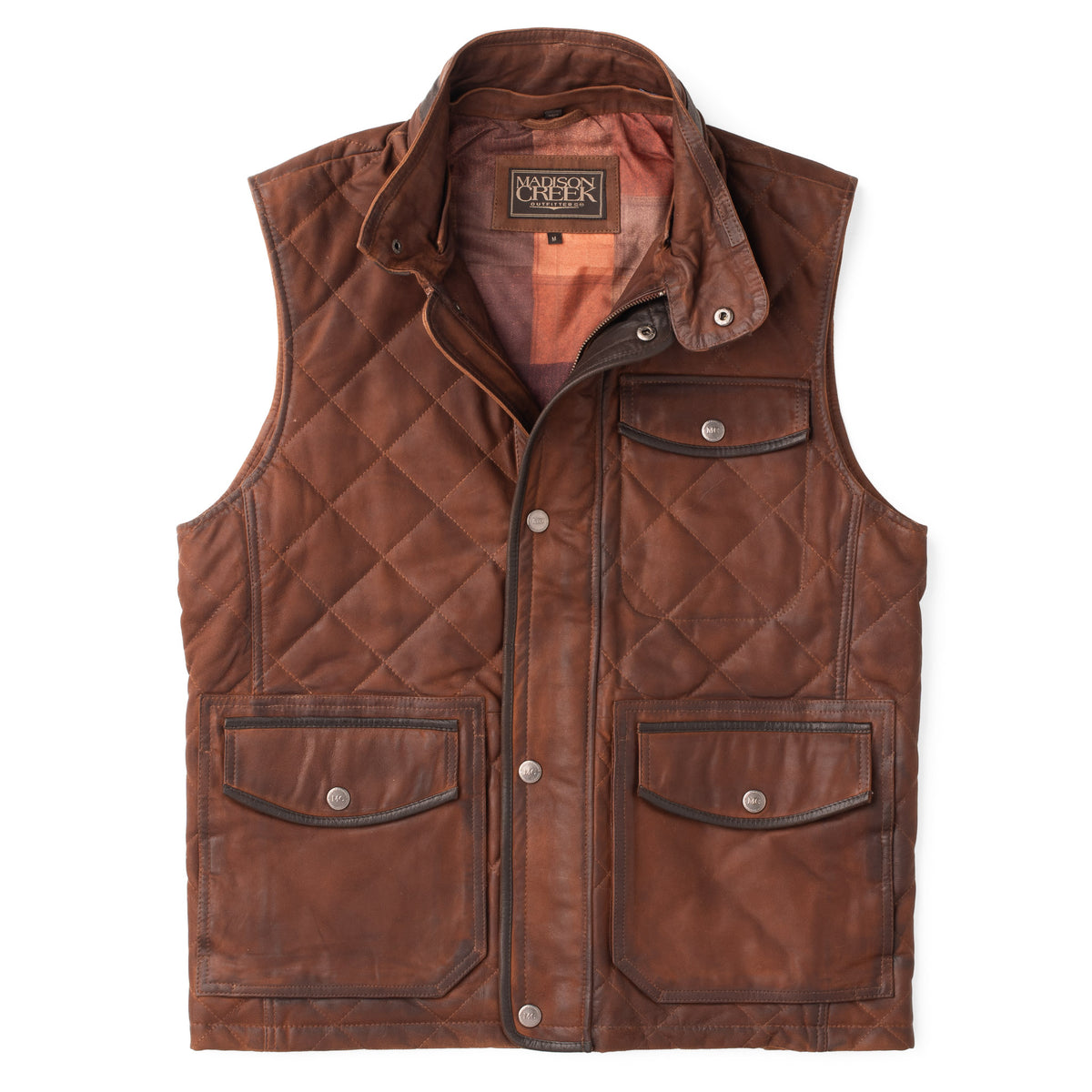 Vail Waxed Suede Leather Vest