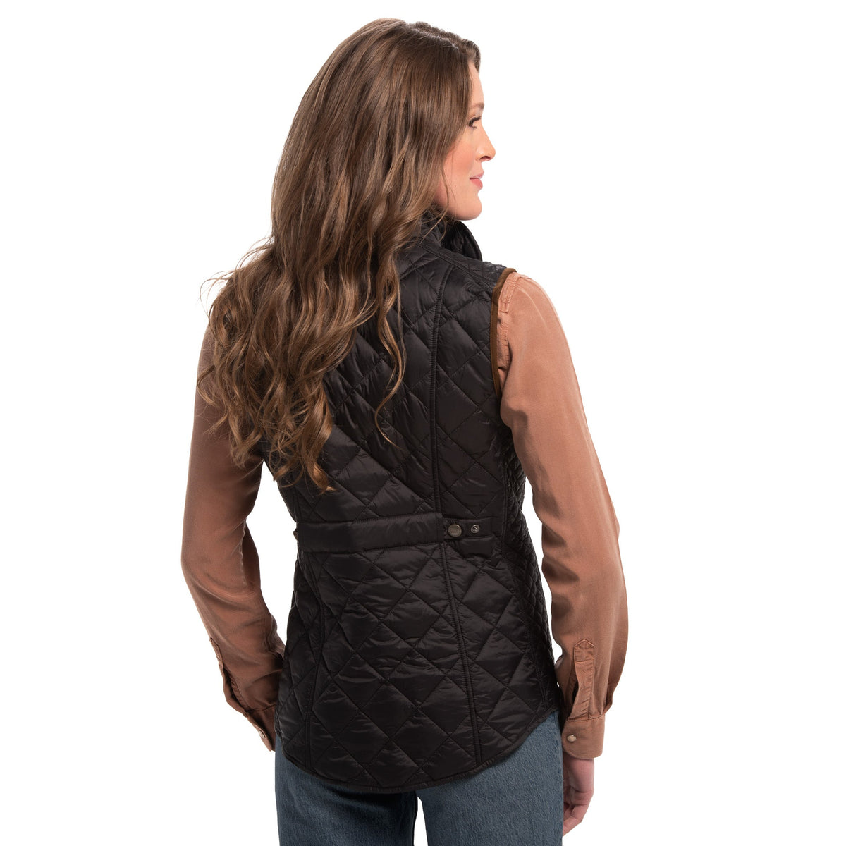 Vista Quilted Nylon Vest - Black