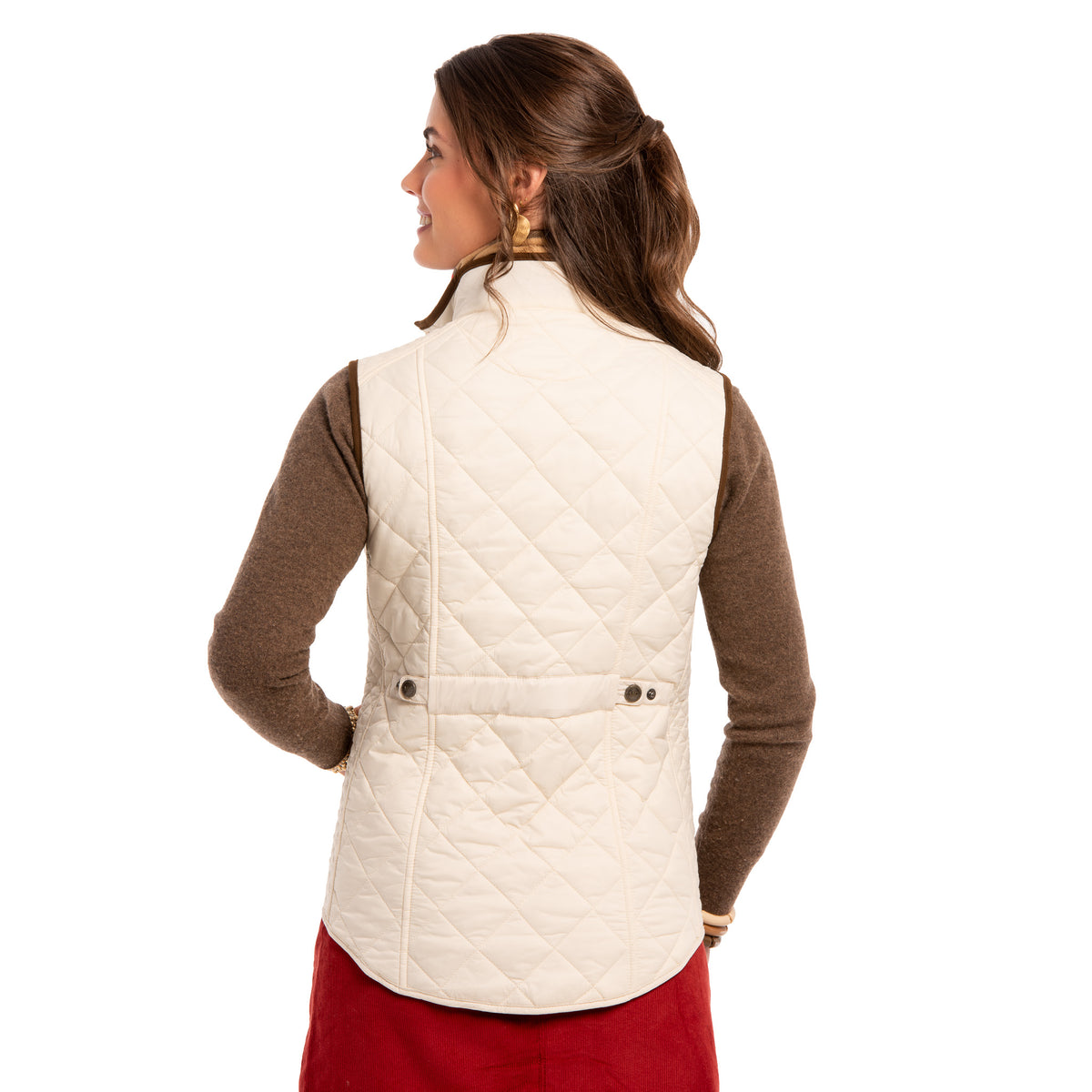 Vista Quilted Nylon Vest - Snow