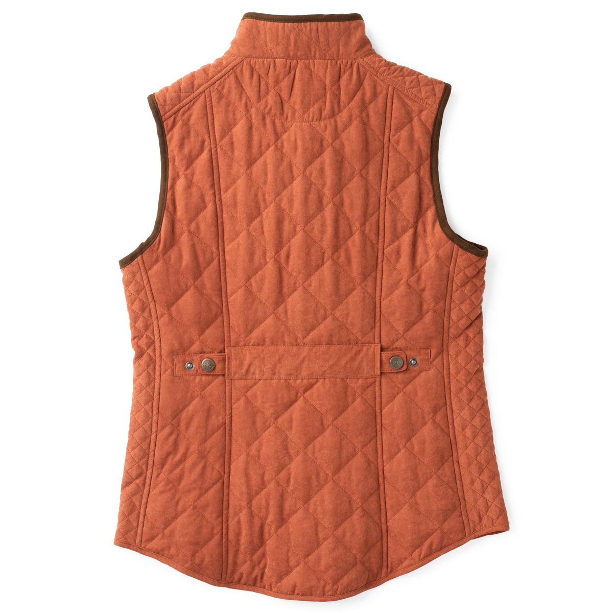 Vista Quilted Microsuede Vest - Copper