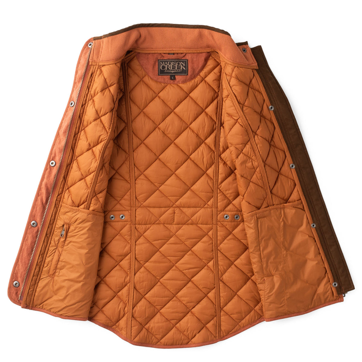 Vista Quilted Microsuede Vest - Copper