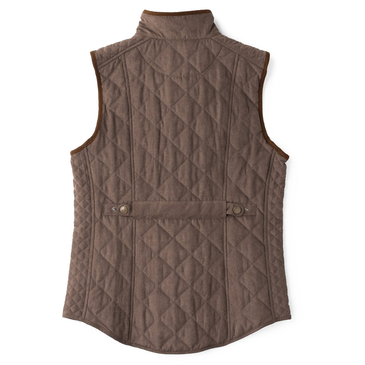 Vista Quilted Microsuede Vest - Graphite