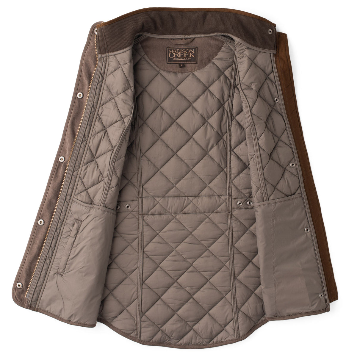Vista Quilted Microsuede Vest - Graphite