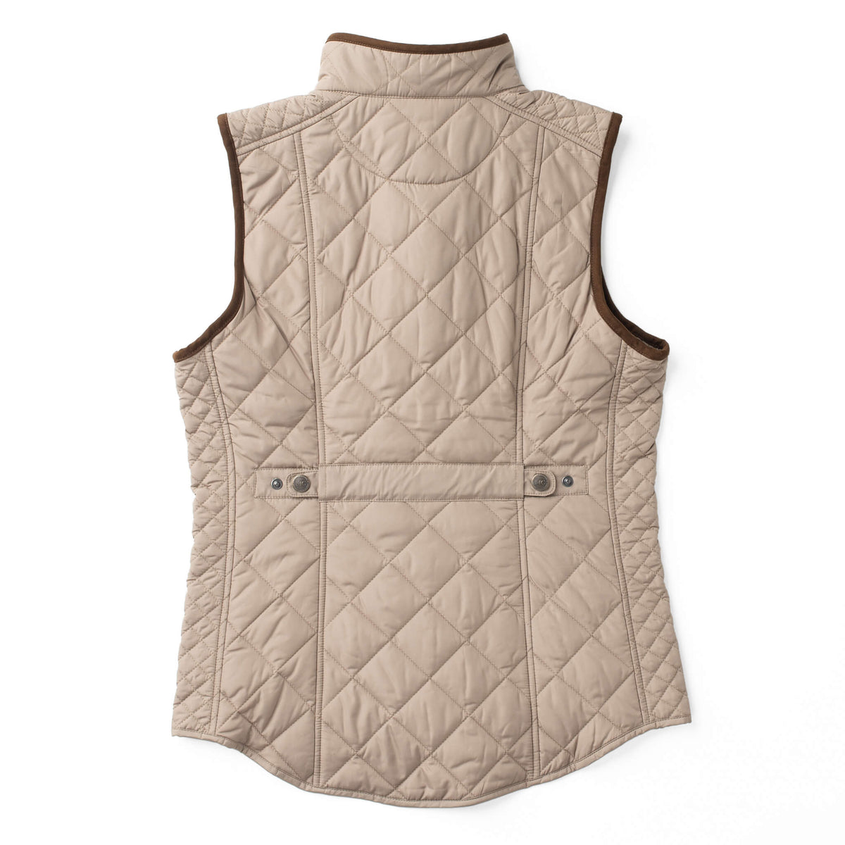 Vista Quilted Nylon Vest - Dark Khaki