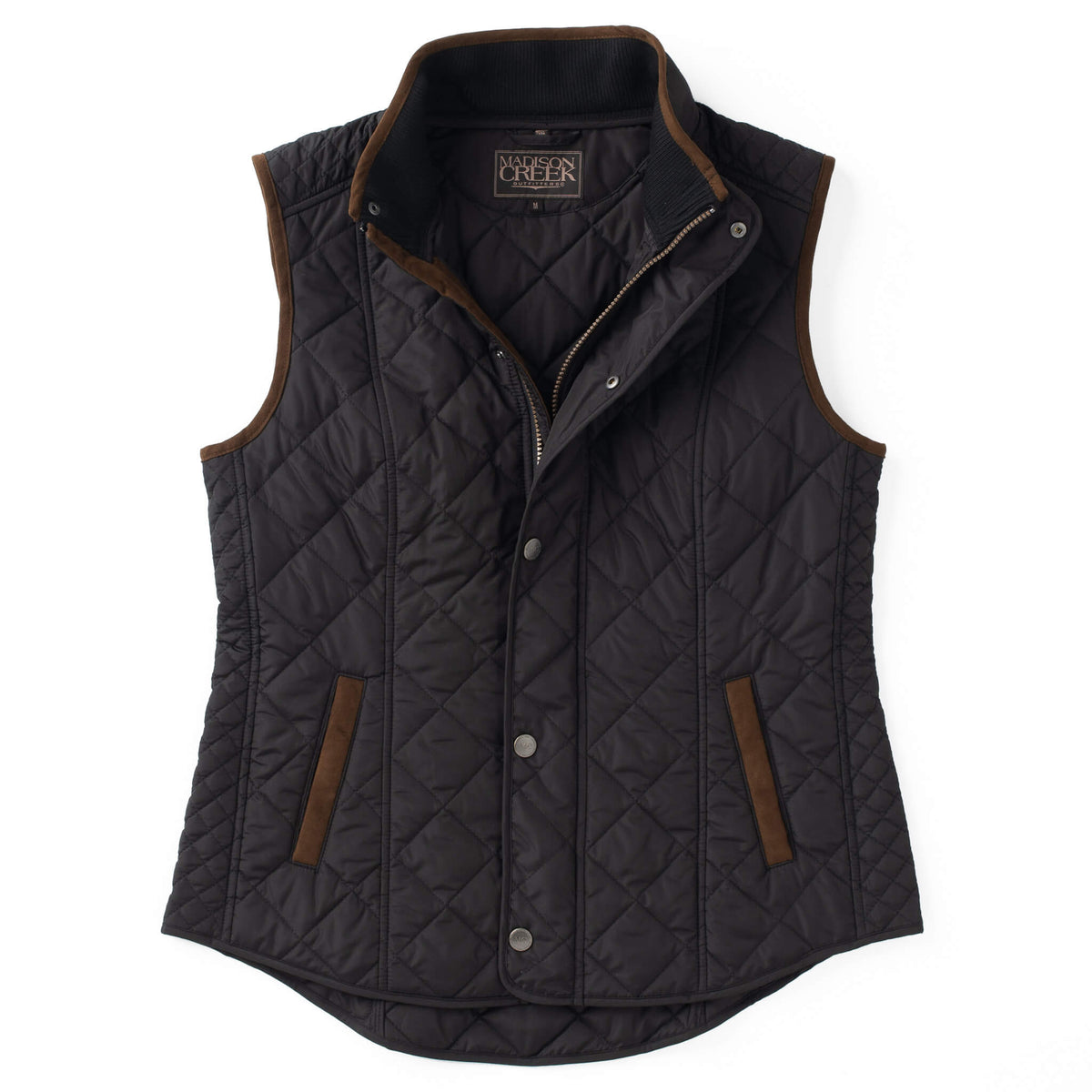Vista Quilted Nylon Vest - Black