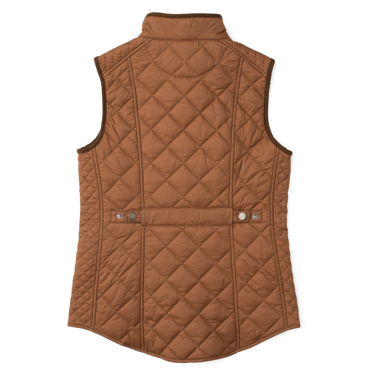 Vista Quilted Nylon Vest - Light Brown