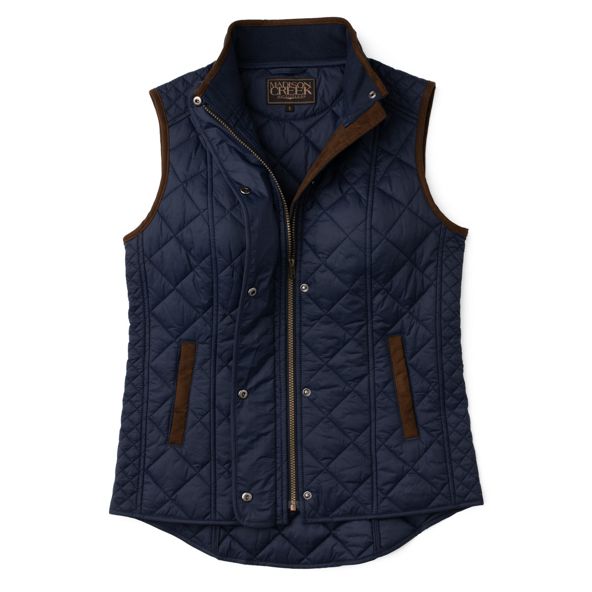 Vista Quilted Nylon Vest - Navy