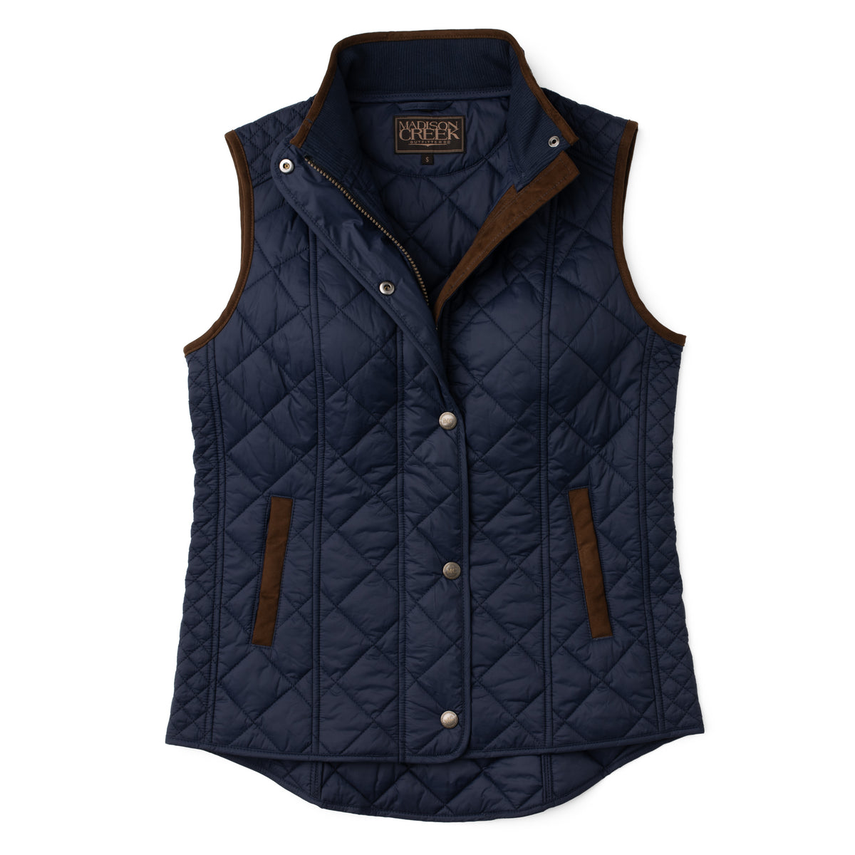 Vista Quilted Nylon Vest - Navy