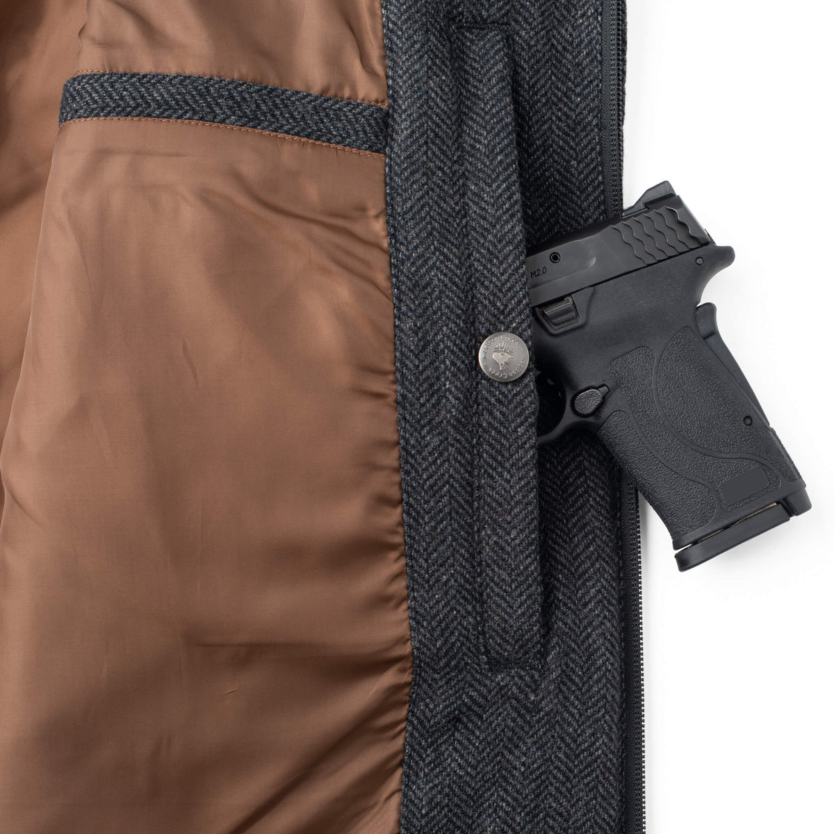 Kennesaw Concealed Carry Quilted Wool Vest