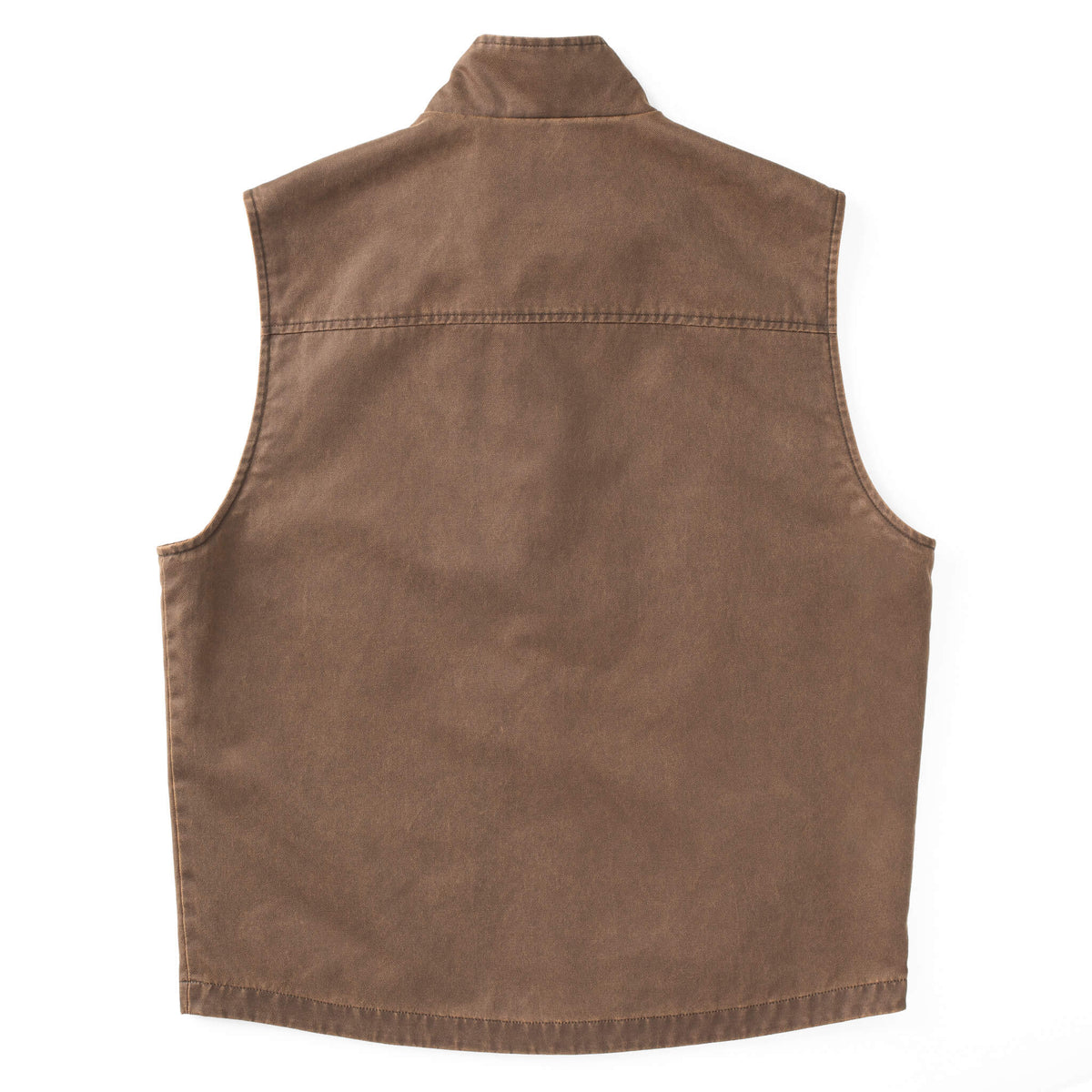 Ranch Lightweight Twill Vest in Vintage Brown - Back
